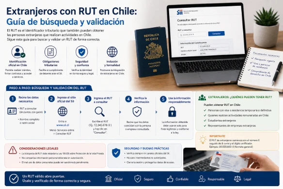 Extranjeros con RUT en Chile: Guía de búsqueda y validación 4 Extranjeros con RUT en Chile: Guía de búsqueda y validación